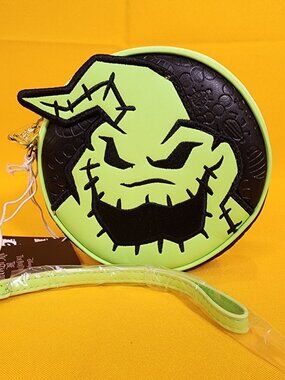 Loungefly Disney NBC Oogie Boogie Glow Villains Cosplay Coin Bag Wristlet NEW